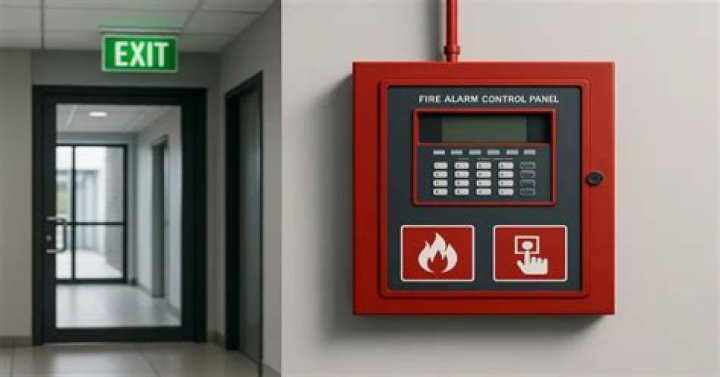 Where should a fire alarm control panel be located