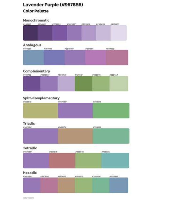 Which Colour matches with lavender