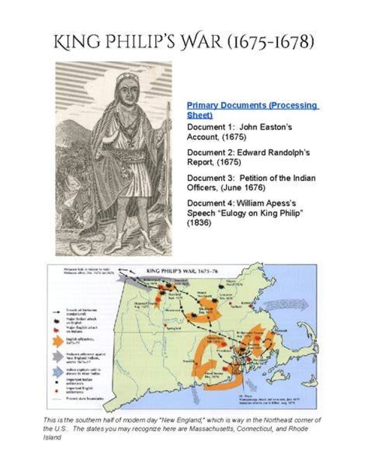Who started King Philips War