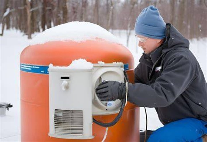 Why does propane tank freeze