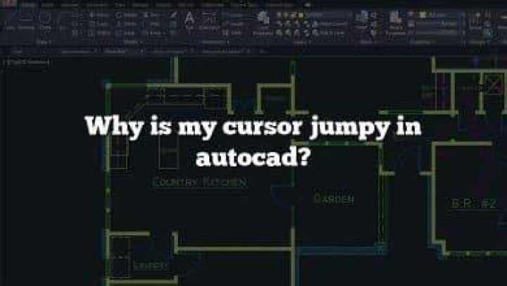 Why is my cursor jumpy in AutoCAD