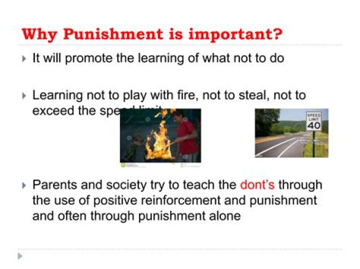 Why is punishment not effective