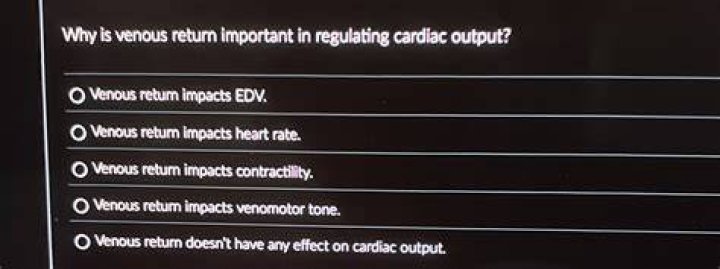 Why is venous return important